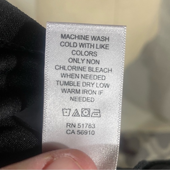 NWT MAURICES Black Sleeveless, V-neck, drawstring waist dress Size 0x - Picture 8 of 9